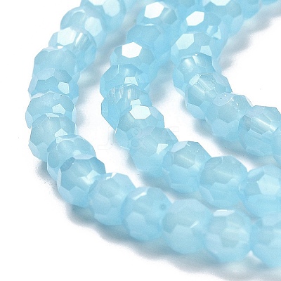 Electroplate Glass Beads Strands EGLA-A035-J4mm-A04-1