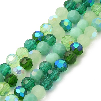 Electroplate Glass Beads Strands X1-EGLA-P048-A05-1