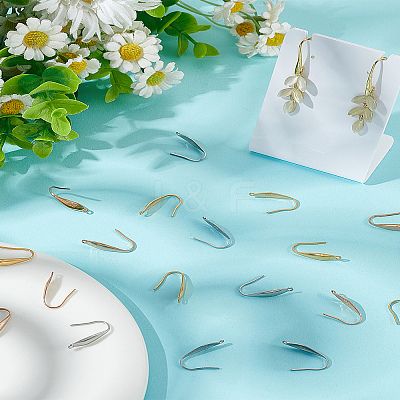 18Pcs 3 Colors Ion Plating(IP) 316 Surgical Stainless Steel Earring Hooks STAS-LP0001-53-1