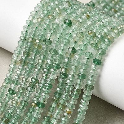Natural Green Strawberry Quartz Beads Strands G-G343-A07-2x4mm-1