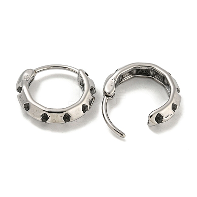 316 Surgical Stainless Steel Hoop Earrings EJEW-D096-23G-AS-1