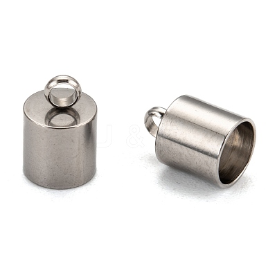 Tarnish Resistant Smooth Surface 201 Stainless Steel Cord Ends STAS-R063-93-1