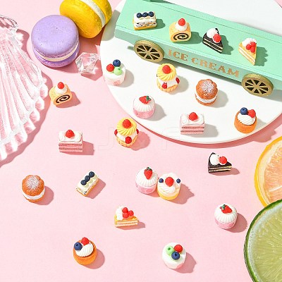 44Pcs 11 Styles Cake Miniature Ornaments DJEW-CJ0001-29-1