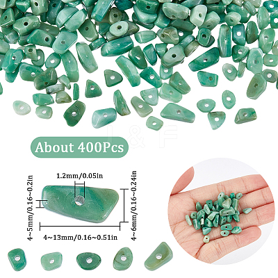 400Pcs Acrylic Beads OACR-SC0001-33A-1