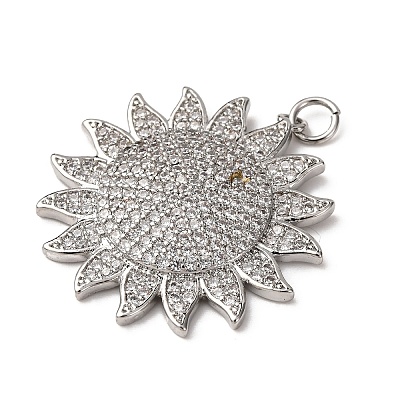 Brass Micro Pave Cubic Zirconia Pendants LS-KK-A264-01P-1