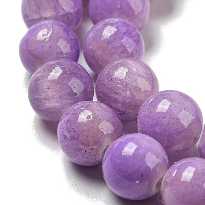 Dyed Natural White Jade Beads Strands G-F764-02B-1