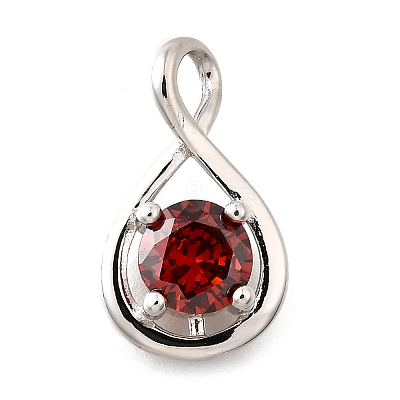 925 Sterling Silver Pave Cubic Zirconia Pendants STER-V001-03P-01-1