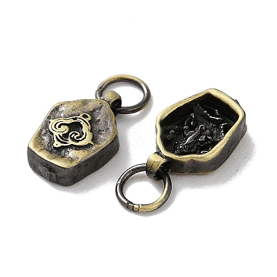 Tibetan Style Brass Pendants KK-M284-43AB-1