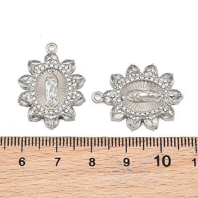 304 Stainless Steel Rhinestone Pendants RB-CBADC81-15P-01-1