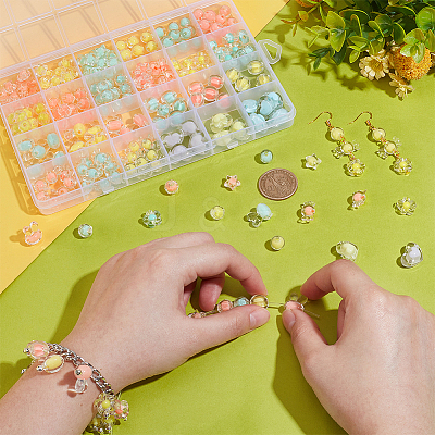 234Pcs Transparent Acrylic Beads TACR-PH0001-68-1