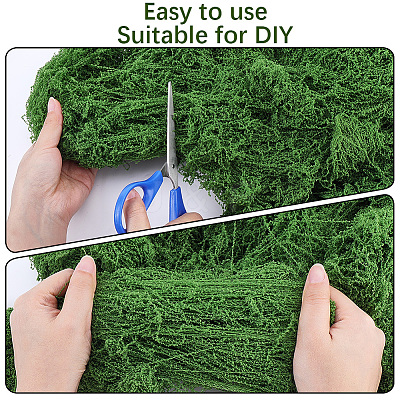 Polyester Artificial Moss DIY-CN0003-92B-1