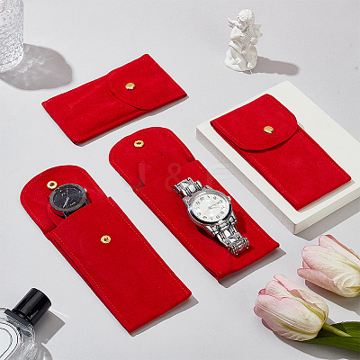 Velvet Watch Packaging Storage Bag AJEW-WH0473-28-1