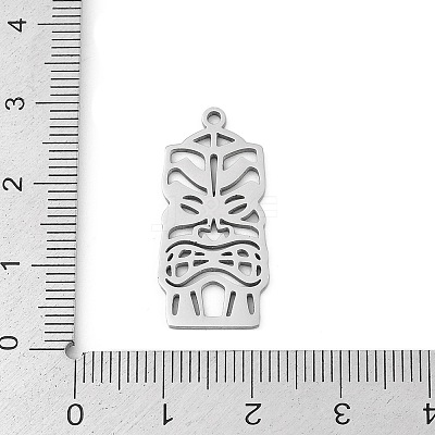 304 Stainless Steel Pendants STAS-U041-03B-P-1