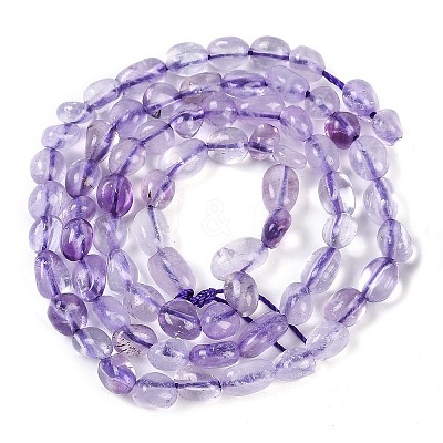 Natural Lavender Amethyst Beads Strands G-P497-01B-21-1