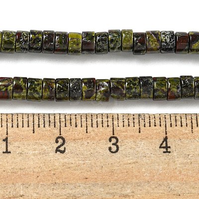 Natural Dragon Blood Jasper Beads Strands G-E571-B01-01-1