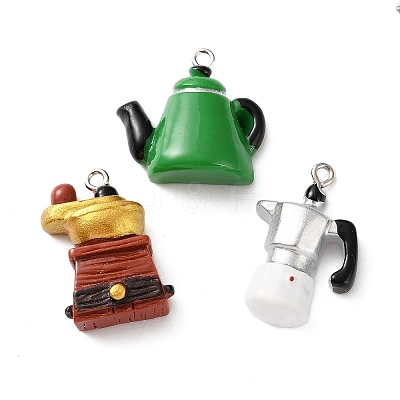 Opaque Resin Pendants RE-CBA6149-02-1