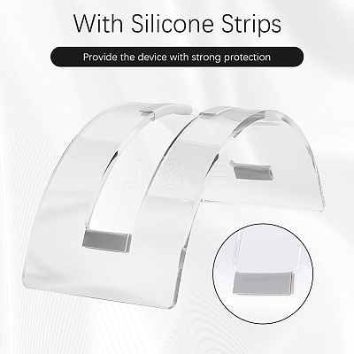 2Pcs Acrylic Vertical Laptop Stand for Desk DIY-CP0011-63-1