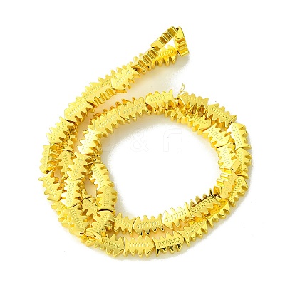 Electroplated Synthetic Non-Magnetic Synthetic Hematite Beads Strands G-I360-Q01-01-1