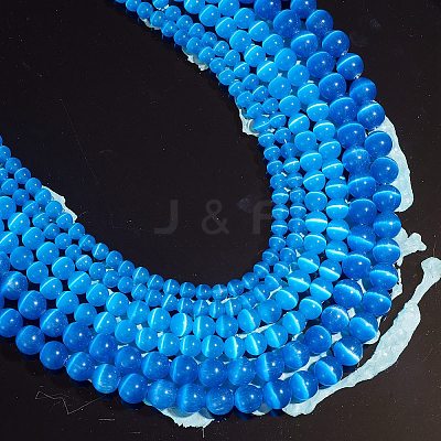 Round Cat Eye Beads G-SZ0001-80F-1