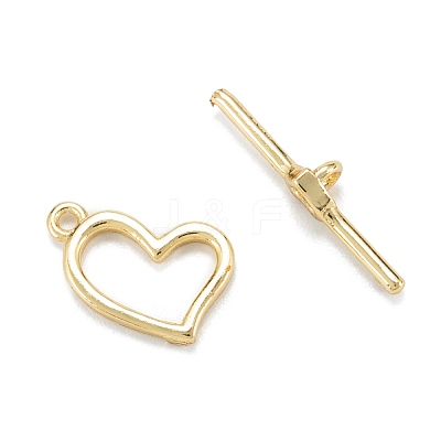 Brass Toggle Clasps KK-C216-16G-1