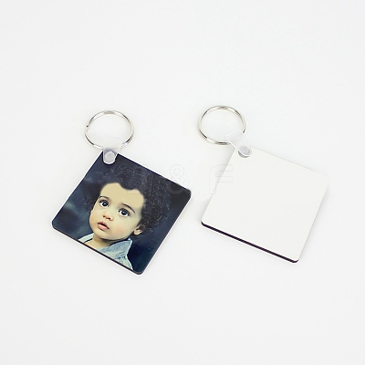 Sublimation Double-Sided Blank MDF Keychains LS-ZXFQ-PW0001-045-1