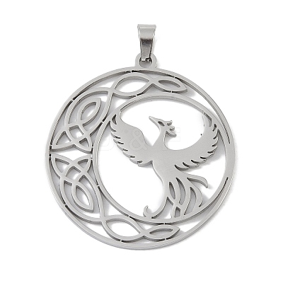 Non-Tarnish 304 Stainless Steel Pendants STAS-B062-15P-1