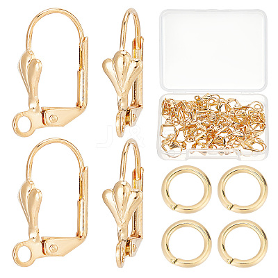 50Pcs Brass Leverback Earring Findings DIY-CN0002-22-1