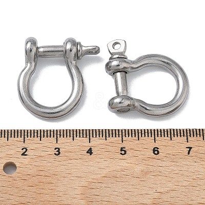304 Stainless Steel Ring Clip Buckles for Bag Chain Strap STAS-C165-02B-P-1