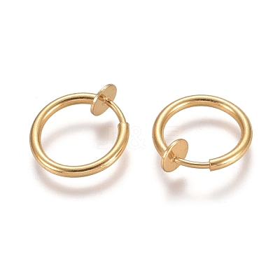 304 Stainless Steel Clip-on Earring Findings X-STAS-E482-17G-1