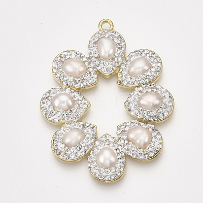Natural Cultured Freshwater Pearl Big Pendants RB-T010-19-1