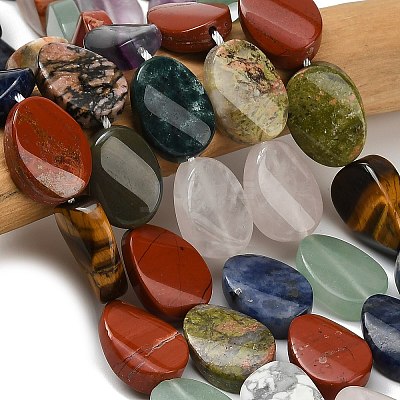 Natural Mixed Gemstone Beads Strands G-D354-C01-1