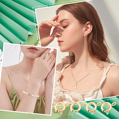 40Pcs Eco-friendly Brass Spring Ring Clasps KK-DC0001-72-1