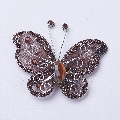 Polyester Butterfly Decoration LS-DIY-WH0018-03I-1