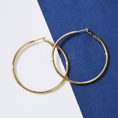 201 Stainless Steel Hoop Earrings EJEW-F188-24G-C-1