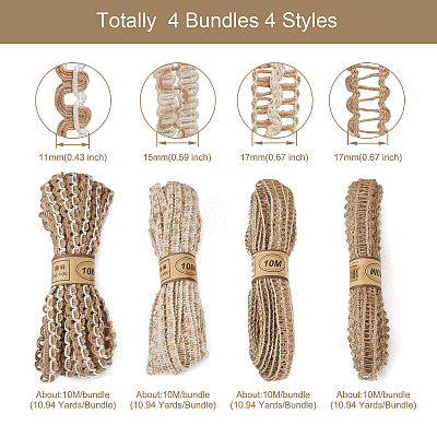 4 Bundles 4 Styles 
Natural Jute Cord OCOR-MP0001-03-1