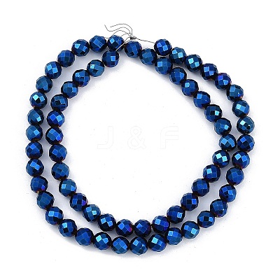 Electroplated Synthetic Non-magnetic Hematite Beads Strands G-H072-B01-01E-1