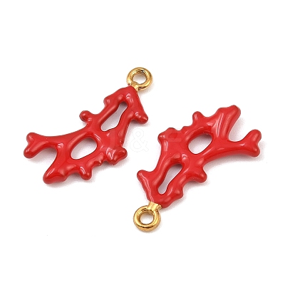 304 Stainless Steel Enamel Pendants STAS-C150-01M-1