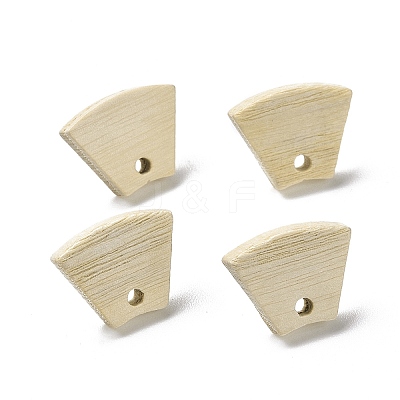 Ash Wood Stud Earring Findings EJEW-N017-011H-1
