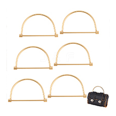 Metal D Bag Handles DIY-WH0888-410G-01-1