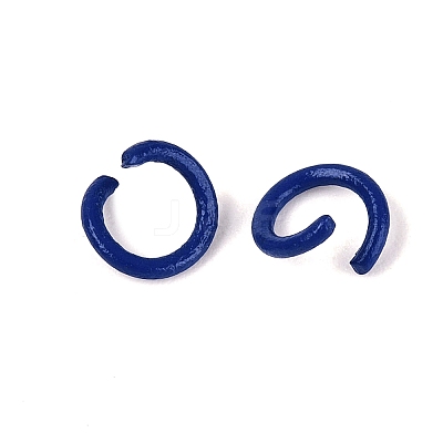 Spray Painted Iron Open Jump Rings IFIN-T017-04C-03-1