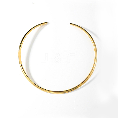 201 Stainless Steel Simple Thin Collar Necklace VA8858-1