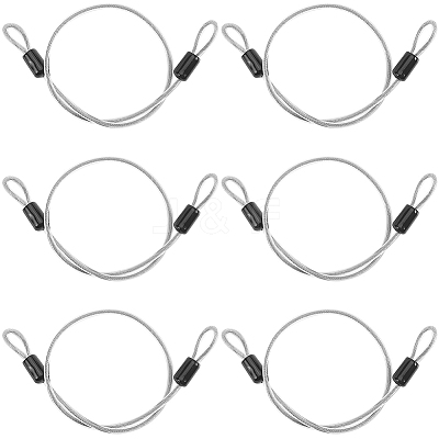201 Stainless Steel Wire with Plastic Frame Lock for Motorbike AJEW-WH20006-81B-1