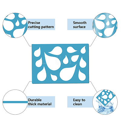 Acrylic Earring Handwork Template DIY-WH0359-058-1