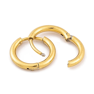 Ion Plating(IP) Round Ring 304 Stainless Steel Hoop Earrings for Women EJEW-G388-02A-G-1