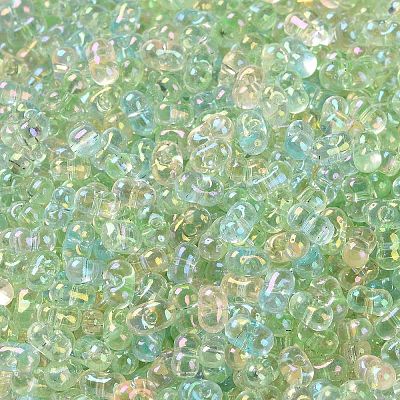 AB Color Plated Glass Seed Beads SEED-L011-06B-07-1