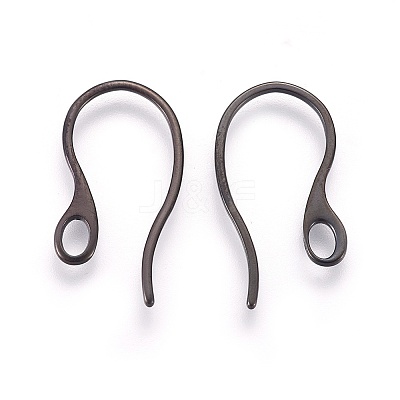 304 Stainless Steel Earring Hooks Ion Plating(IP) STAS-O119-01B-1