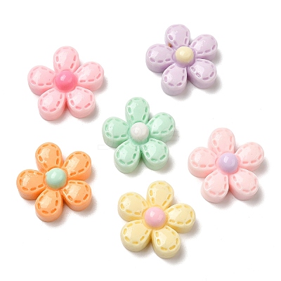 Opaque Resin Cabochons RESI-K027-19-1