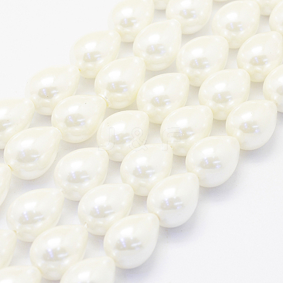 Shell Pearl Beads Strands BSHE-P024-10-1