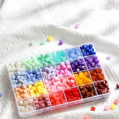 24 Grids 24 Random Colors Sealing Wax Particles STAM-PW0008-03D-1