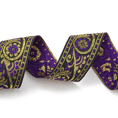 Ethnic Style Polyester Embroidery Ribbons CWIR-XCP0001-22A-1